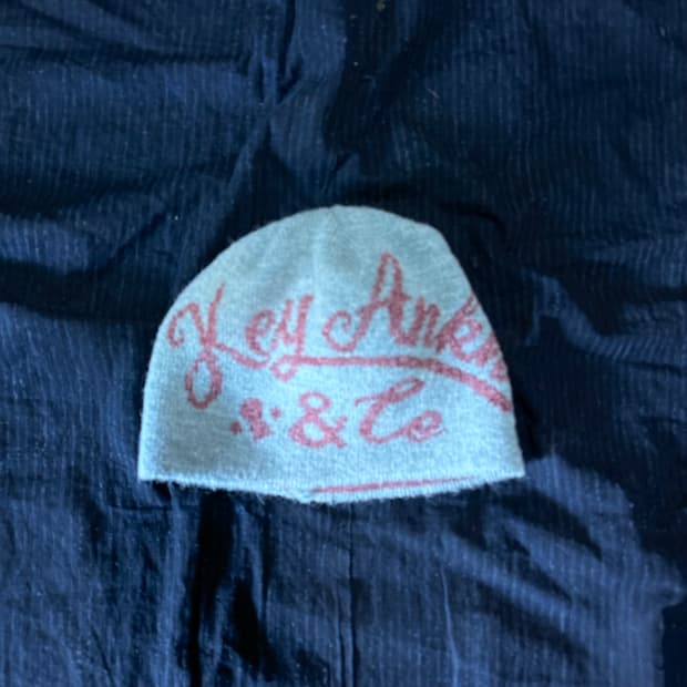 키앙크 알파카 울 블랜드 비니 [아쿠아블루/베이지]