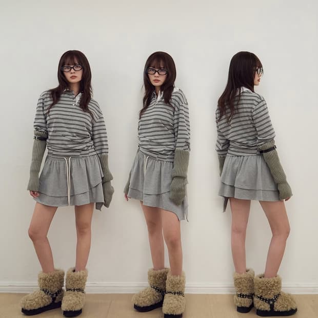 LCDC COLLAR jersey top