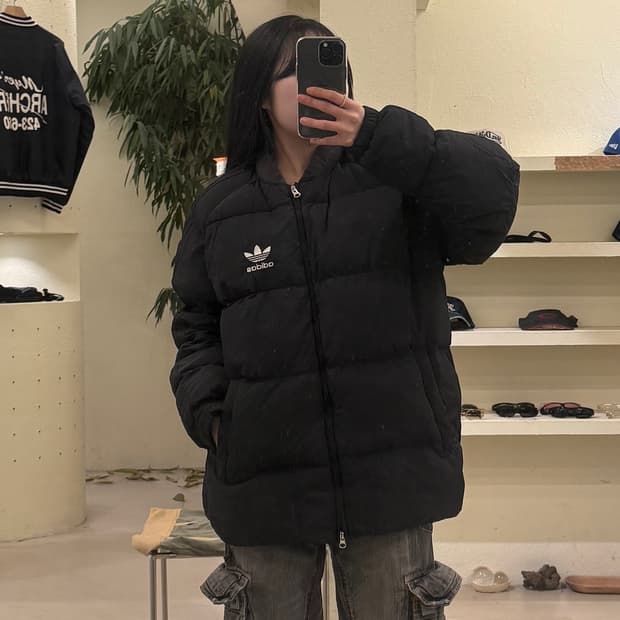 아디다스 트레포일 덕다운 투웨이 패딩 U243