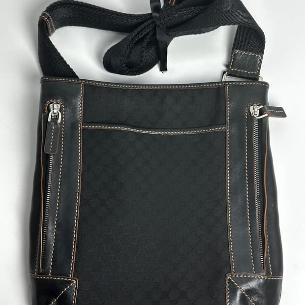 셀린느 블랙 자카드 크로스백