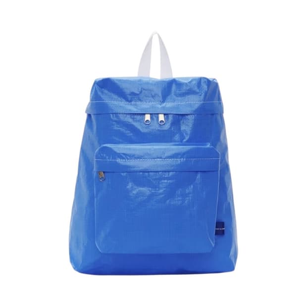 꼼데가르송 셔츠 라인 블루 타포린 백팩