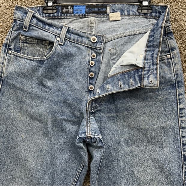 리바이스 93년 미국생산 실버탭 34x32 