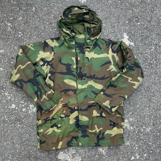 빈티지 90s 미군 우드랜드 1세대 고어텍스 자켓 