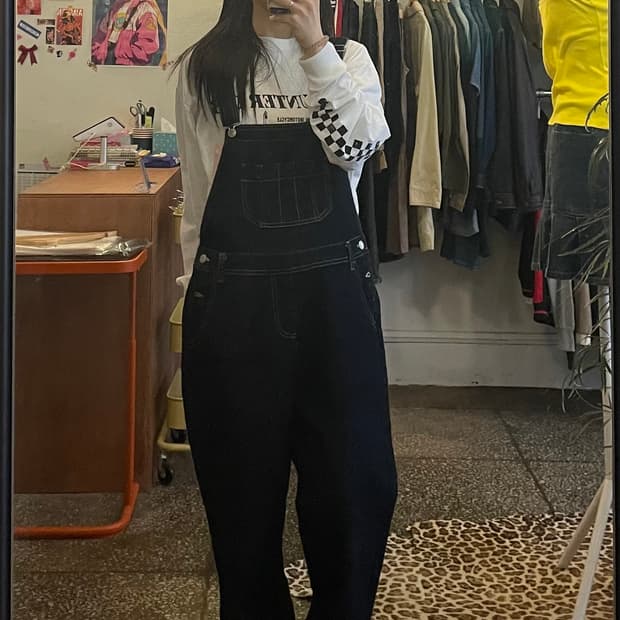 생지데님 멜빵바지 [무배]