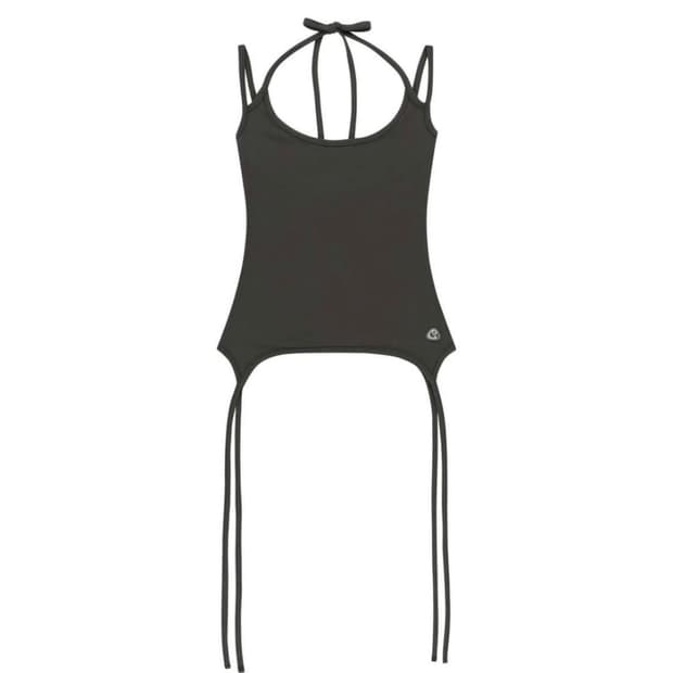 구해요) 코이세이오 홀터 스트랩 슬리브리스 차콜