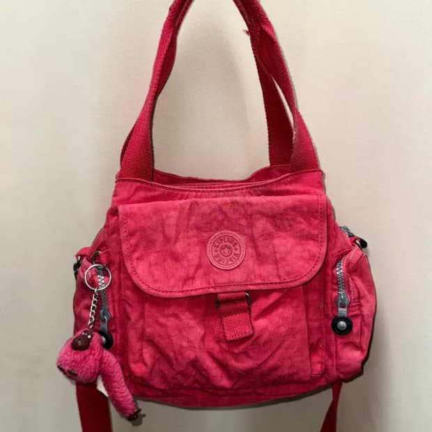 kipling 키플링 레드 핸드 숄더 백