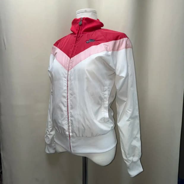 NIKE 나이키 화이트 핑크 바람막이