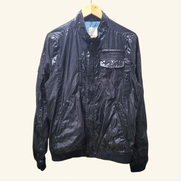 [L] DIESEL 디젤 레이싱 글로시 집업 자켓