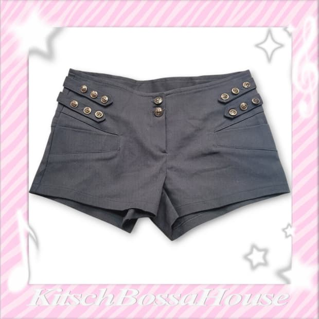 [M] 갸루 버튼 숏팬츠 카키