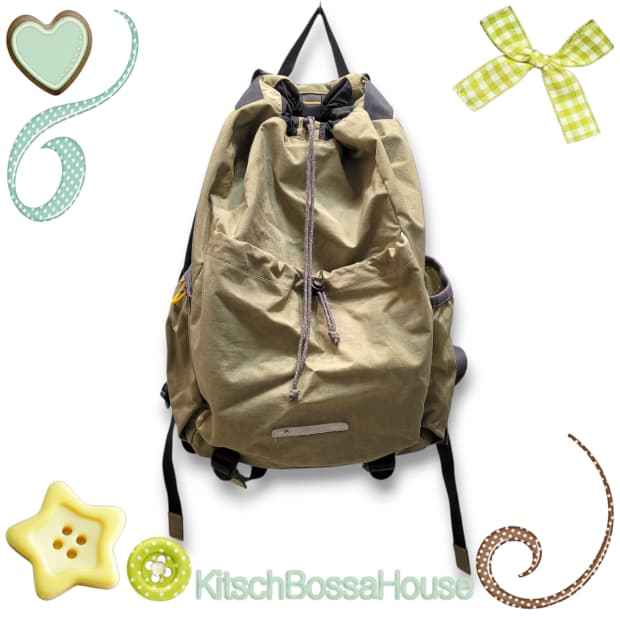 RAWROW 로우로우 스트링 백팩 올리브