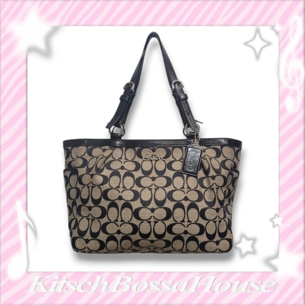 COACH 코치 시그니처 캔버스 필드 토트백