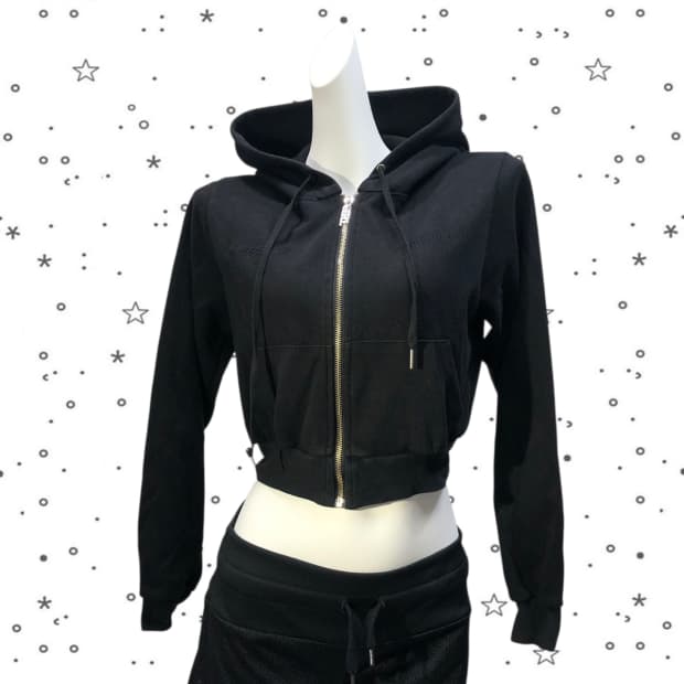 [S] Expired Girl 익스파이어드걸 라인스톤 후드집업 블랙 13