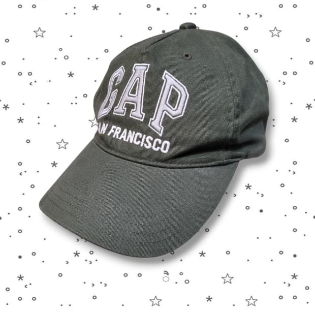 GAP 갭 샌프라시스코  빅로고 카키 볼 캡 모자