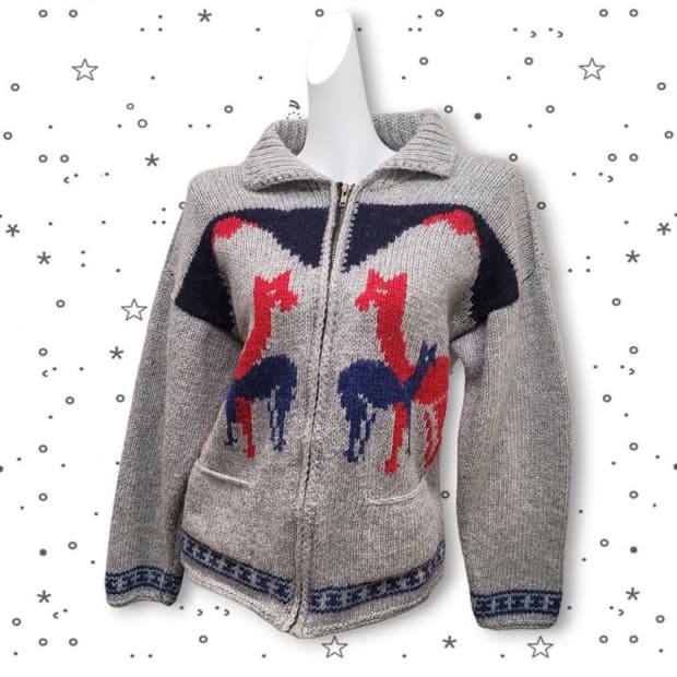 [M] 에콰도르 알파카 핸드메이드 울 니트 가디건 집업