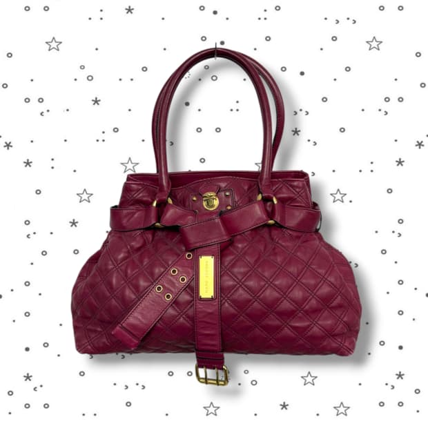 Marc Jacobs 마크제이콥스 브루나 퀼팅 레더 램스킨 토트백