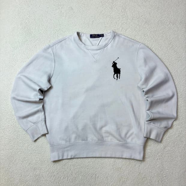 폴로 랄프로렌 빅포니 화이트 맨투맨 PN5910