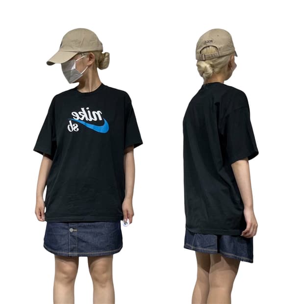 나이키 Sb 블랙 스케이트 반팔 티셔츠 S