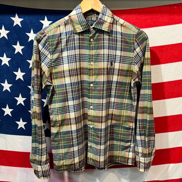폴로 랄프로렌 체크 긴팔 셔츠
