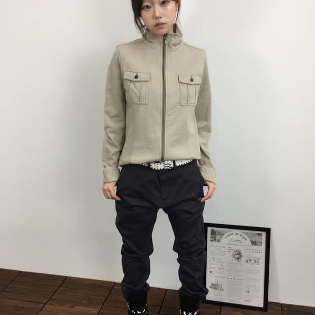 BIKKINI Military Pocket Zip Jacket