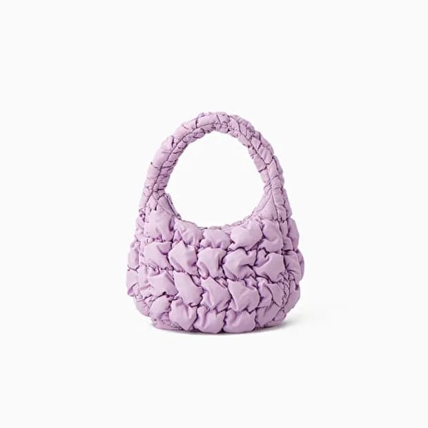 코스 COS 퀼팅백 미니 퍼플