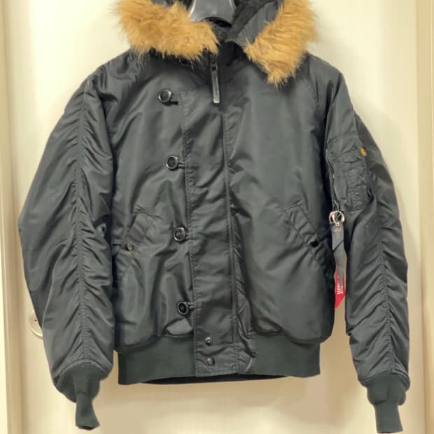 알파 인더스트리 남성 N2B 자켓 블랙 L