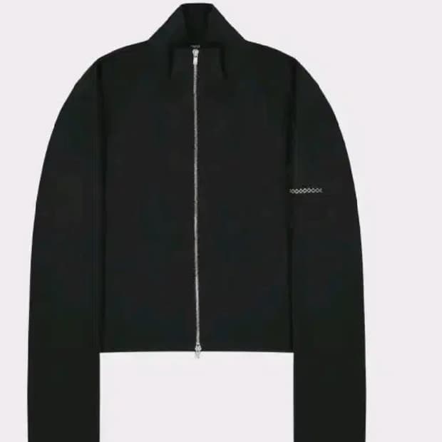 준느 j44 풀집업 워시드블랙 L