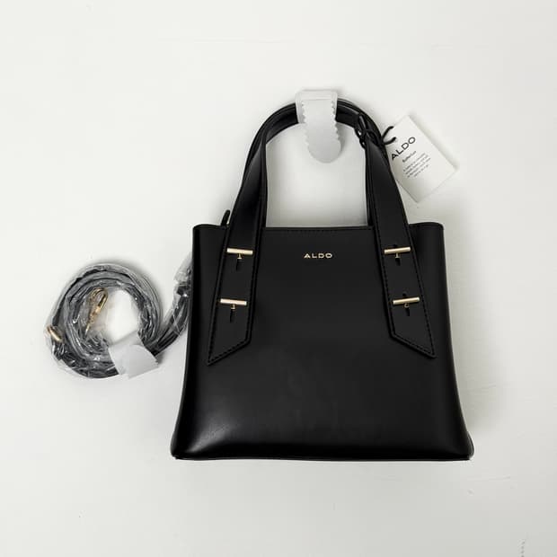 (새상품) 알도 제리나 사첼 백 토트백 겸 크로스백 블랙