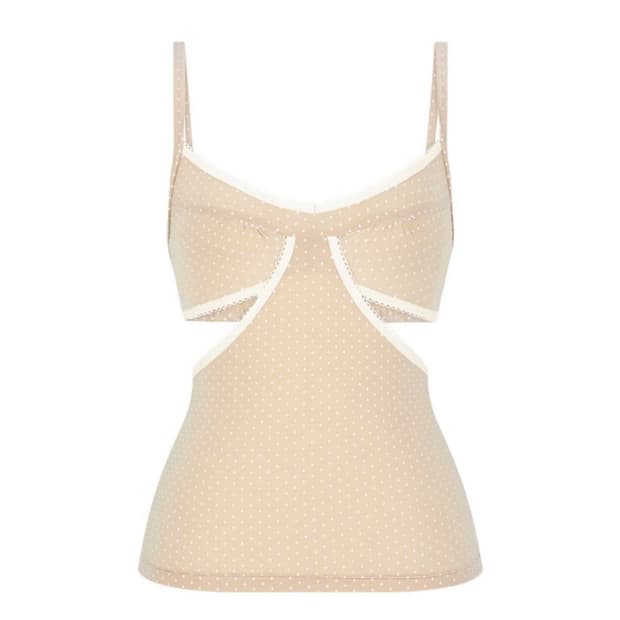 pin dot lingerie camisole 누드