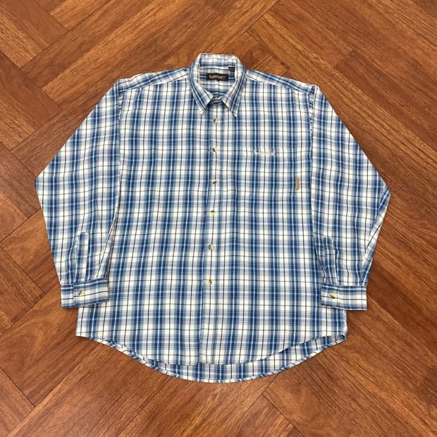 팀버랜드 오버핏 체크 셔츠