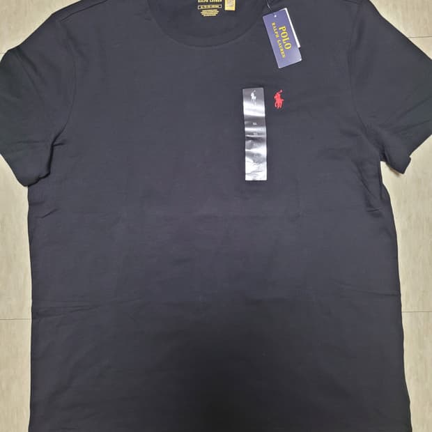 폴로 랄프로렌 크루넥 반팔티 블랙 xl