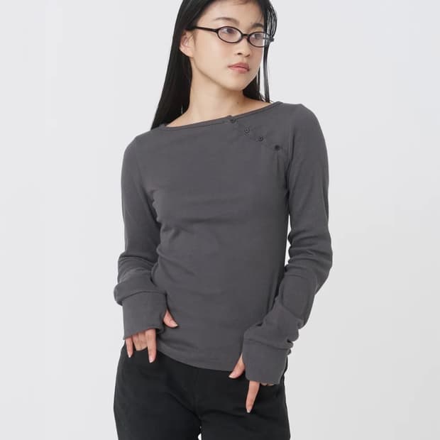 미세키서울 슬리브 차콜티