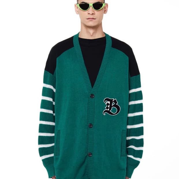 19FW 언더커버 오버사이즈 아플리케 엠블럼 가디건