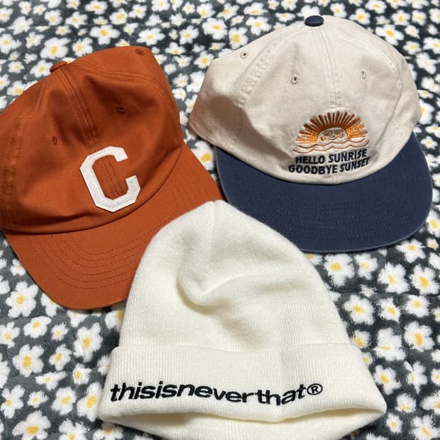 로고캡 모자 3종세트