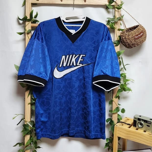 나이키 유니폼 90s 빅로고 초희귀 블록코어 반팔 티셔츠