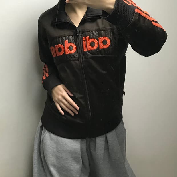 00s 아디다스 브라운 패딩 자켓