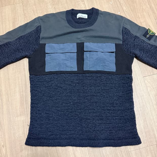 Stone Island 18FW Panelled Crewneck Knit