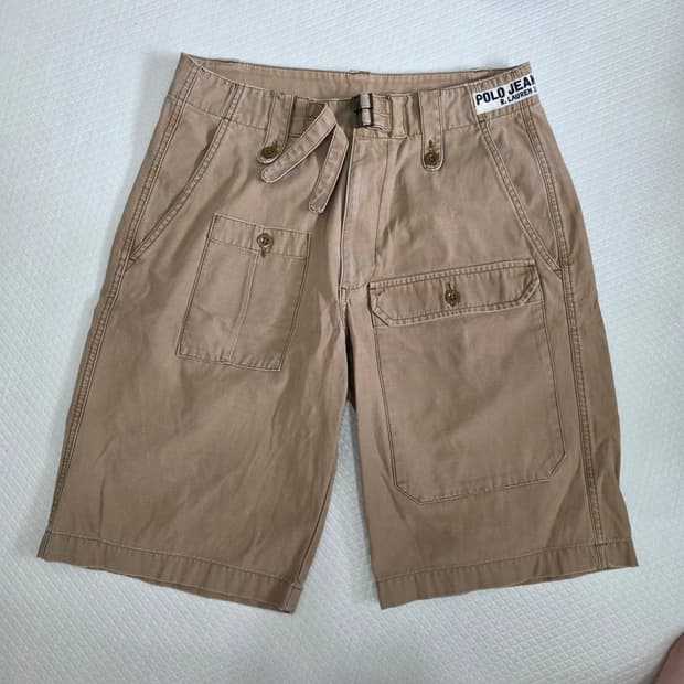 [프립]희귀 매물. made in USA 폴로 진스 랄프로렌 카고반바지