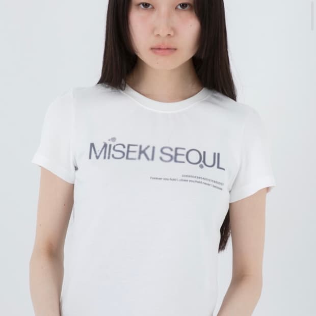 미세키서울 로고 반팔티