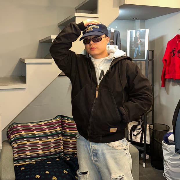 00’s Schmidt canvas faded active jacket