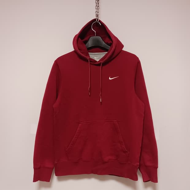 나이키 스우시 기모 후드 티셔츠