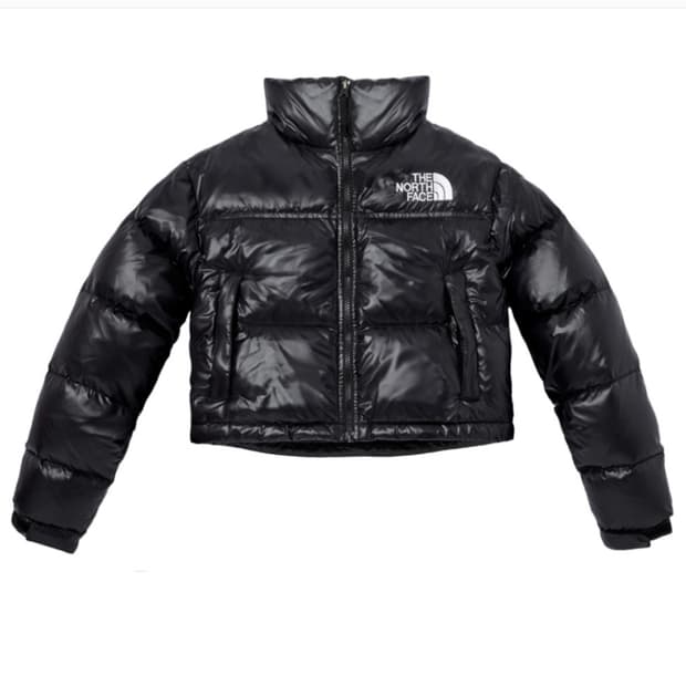 노스페이스 눕시 숏 자켓 블랙 사이즈 L 노페 숏패딩 크롭 패딩 nj1d