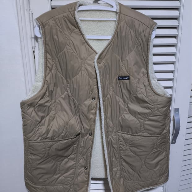 S 커버낫 리버시블 양털 패딩 조끼