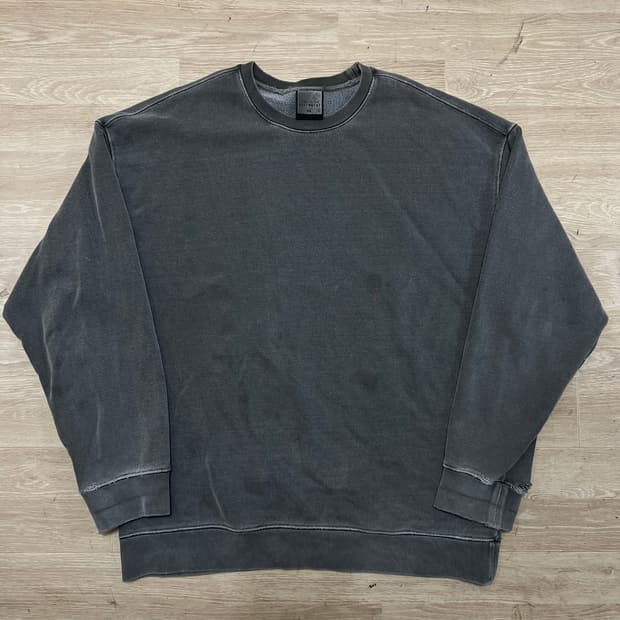 소버먼트 피그먼트 워싱 맨투맨 [워시드 차콜] 2XL/110