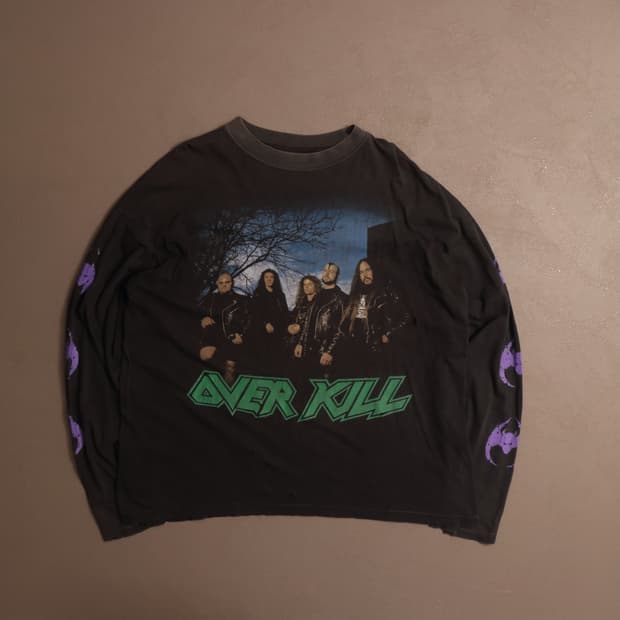 90's Over kill 밴드 굿즈 롱슬리브 A1180