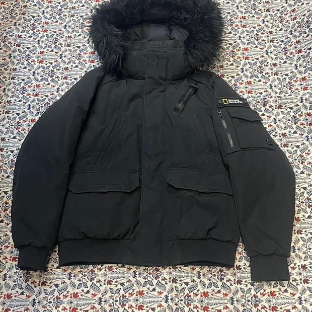 [2XL] 내셔널지오그래픽 타루가 덕다운 숏패딩