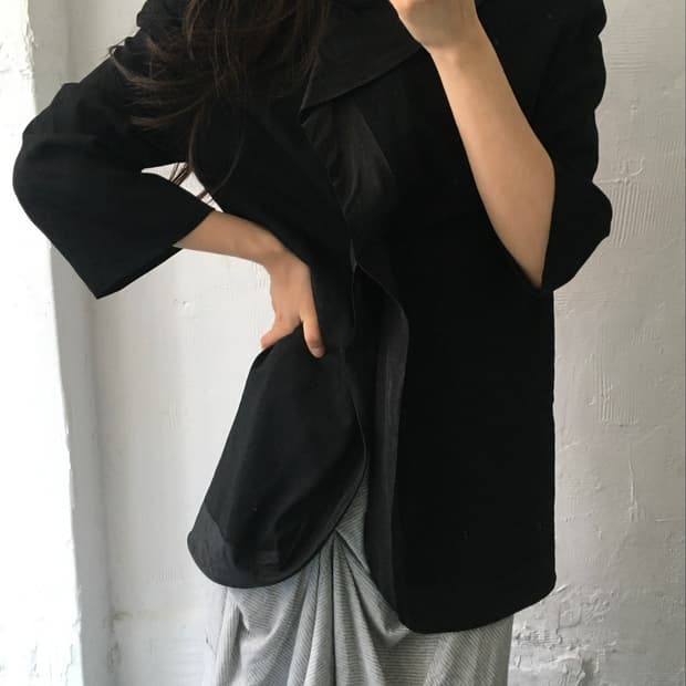 Yohji Yamamoto POUR HOMME 2001SS 랩 하프 자켓