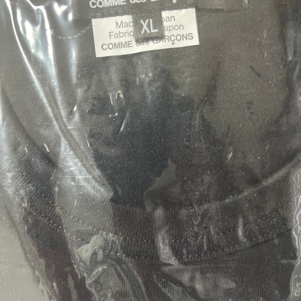 꼼데 블랙 티셔츠 xl