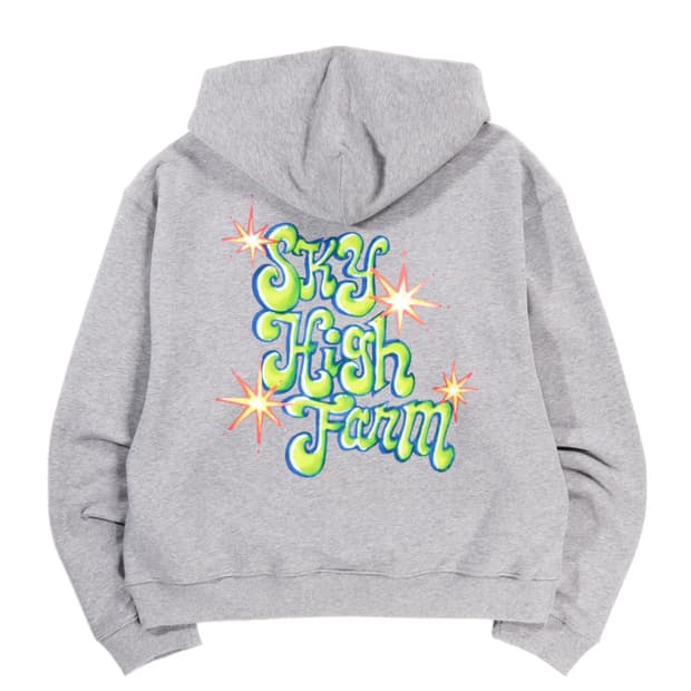 [M]sky high farm 파이어워크 후드 그레이