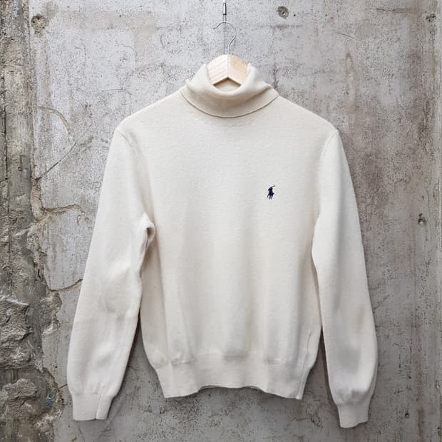 폴로 랄프로렌 메리노울 목폴라 니트 L사이즈