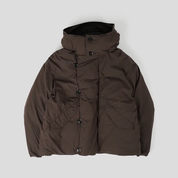 르메르 후드 다운 푸퍼 블루종 패딩 에스프레소/50